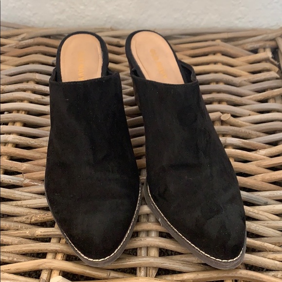 Old Navy Shoes - Faux Suede Black Clogs